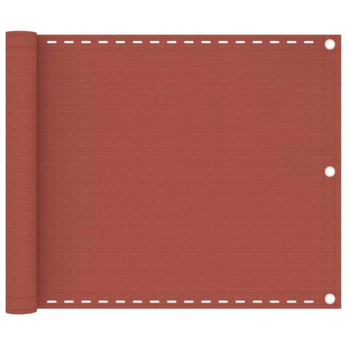 Balcony Screen Terracotta 75x600 cm HDPE