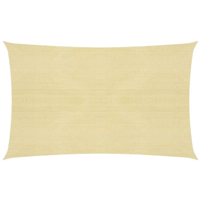 Sunshade Sail 160 g/m2 Beige 2x5 m HDPE