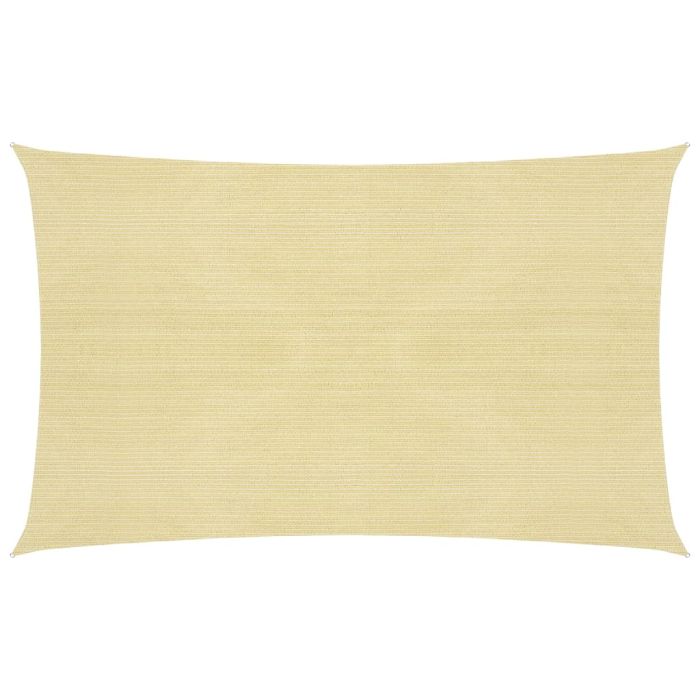 Sunshade Sail 160 g/m2 Beige 2.5x4.5 m HDPE