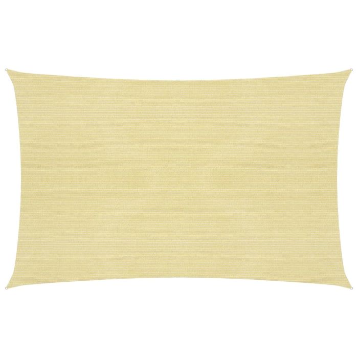 Sunshade Sail 160 g/m2 Beige 3.5x4.5 m HDPE
