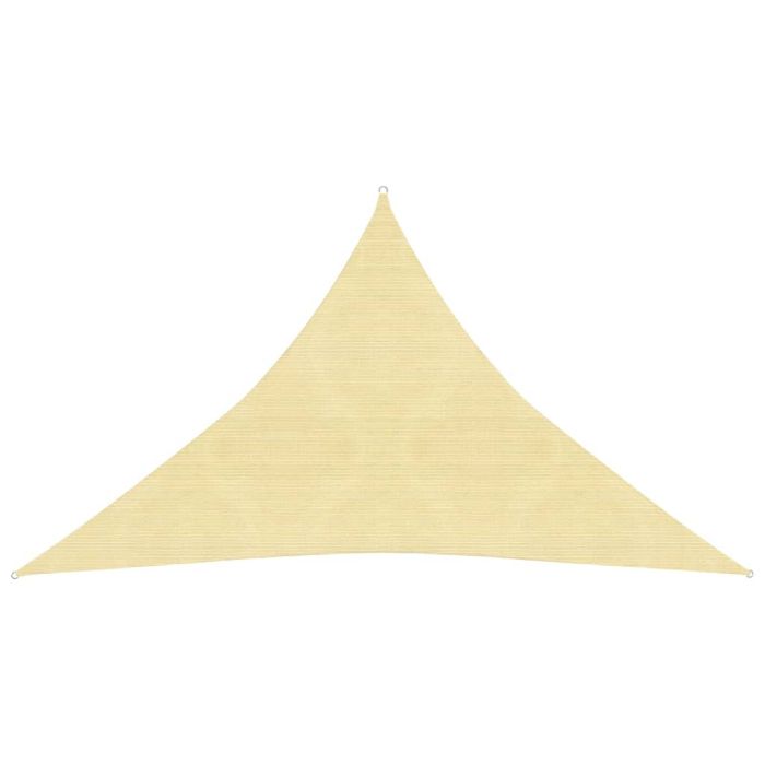 Sunshade Sail 160 g/m2 Beige 3.5x3.5x4.9 m HDPE