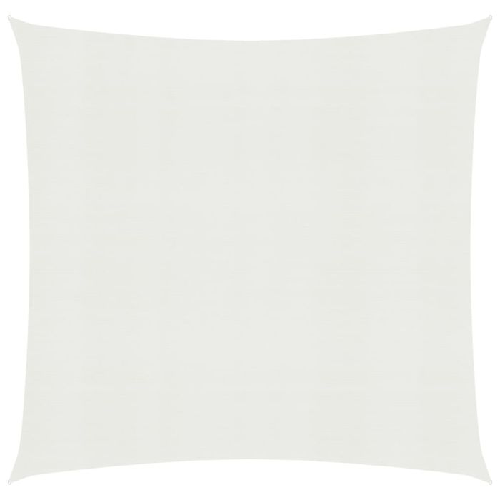 Sunshade Sail 160 g/m2 White 2.5x2.5 m HDPE