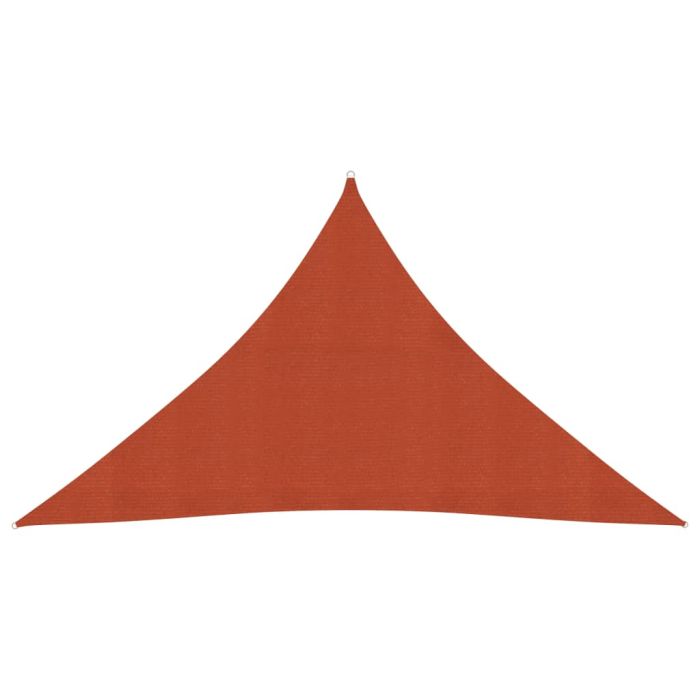Sunshade Sail 160 g/m2 Terracotta 3.5x3.5x4.9 m HDPE