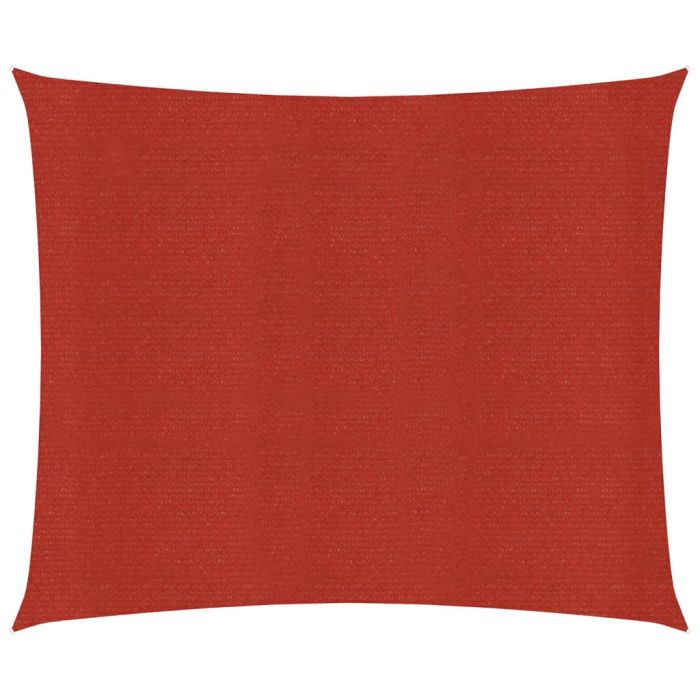 Sunshade Sail 160 g/m2 Red 7x7 m HDPE