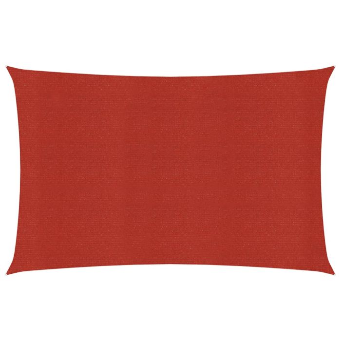 Sunshade Sail 160 g/m2 Red 3.5x5 m HDPE