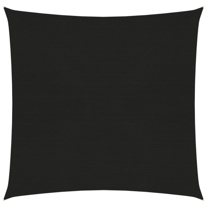 Sunshade Sail 160 g/m2 Black 2x2 m HDPE
