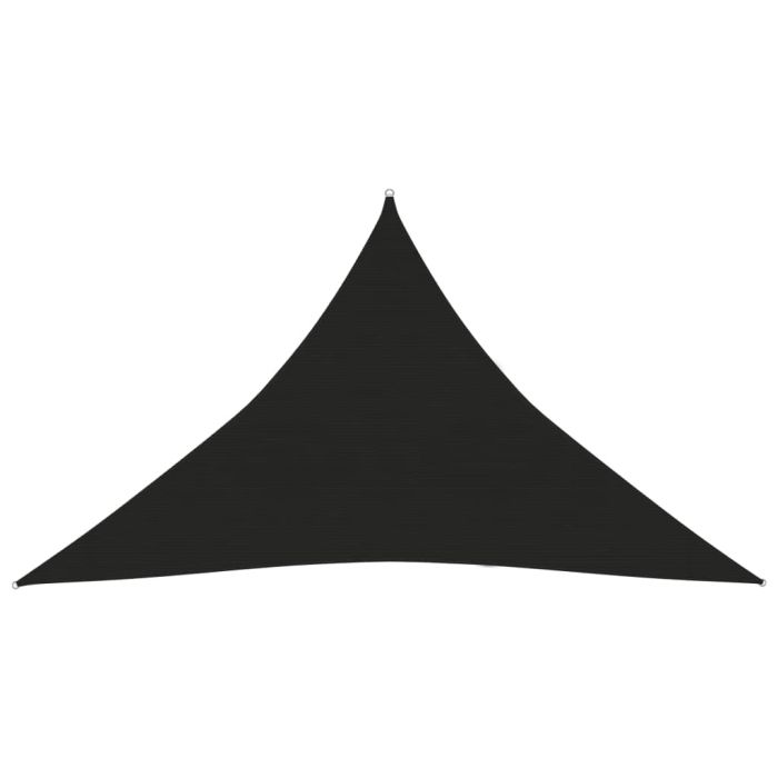 Sunshade Sail 160 g/m2 Black 3.5x3.5x4.9 m HDPE