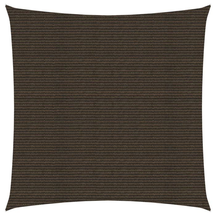 Sunshade Sail 160 g/m2 Brown 6x6 m HDPE