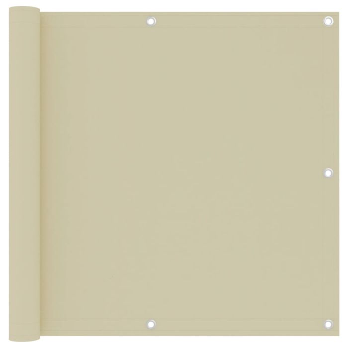 Balcony Screen Cream 90x300 cm Oxford Fabric
