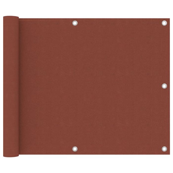 Balcony Screen Terracotta 75x300 cm Oxford Fabric