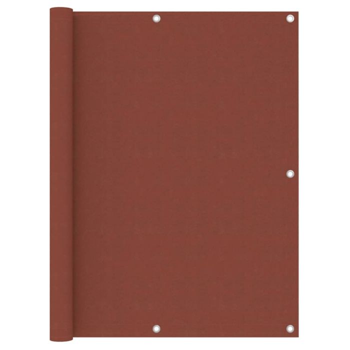 Balcony Screen Terracotta 120x500 cm Oxford Fabric
