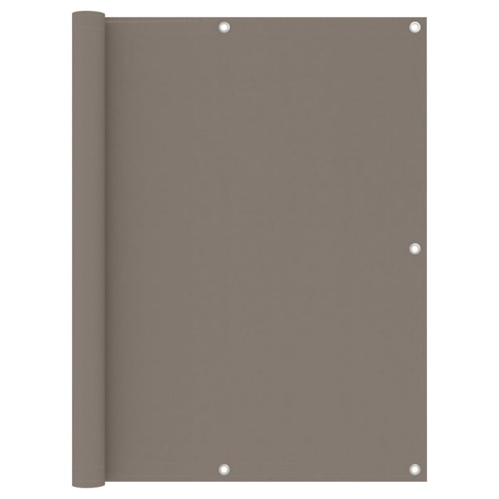 Balcony Screen Taupe 120x500 cm Oxford Fabric