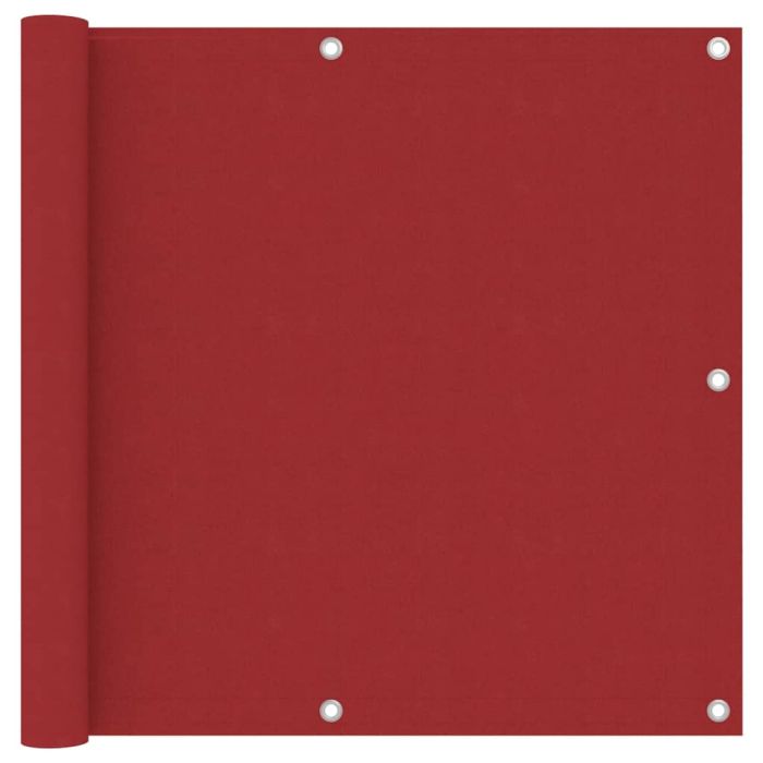 Balcony Screen Red 90x400 cm Oxford Fabric