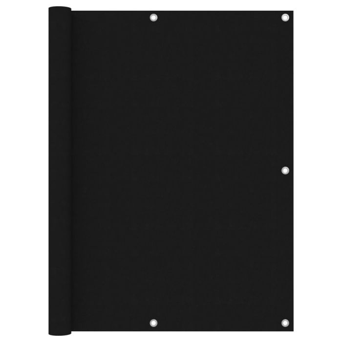 Balcony Screen Black 120x400 cm Oxford Fabric