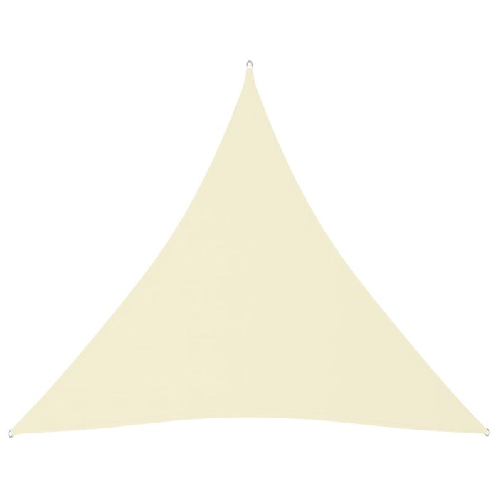 Sunshade Sail Oxford Fabric Triangular 3x3x3 m Cream