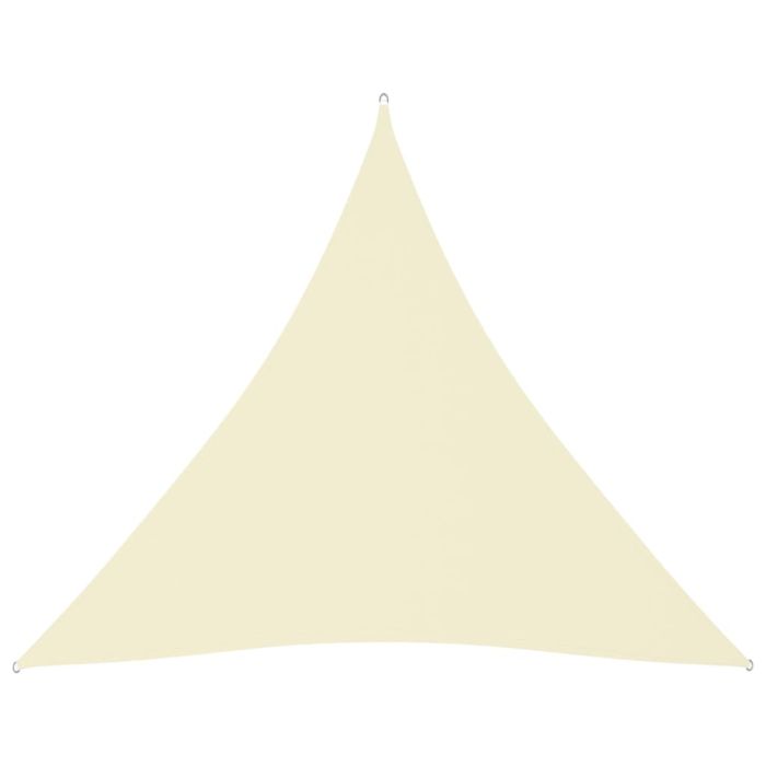 Sunshade Sail Oxford Fabric Triangular 4.5x4.5x4.5 m Cream