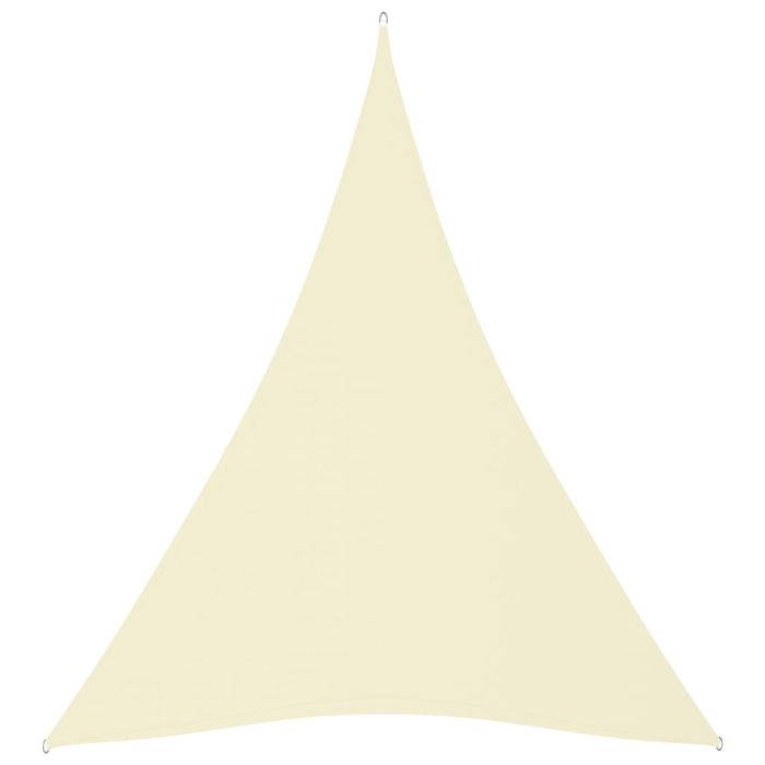 Sunshade Sail Oxford Fabric Triangular 5x7x7 m Cream