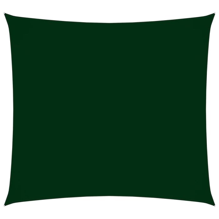 Sunshade Sail Oxford Fabric Square 3.6x3.6 m Dark Green