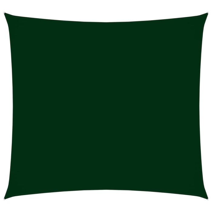 Sunshade Sail Oxford Fabric Square 4x4 m Dark Green