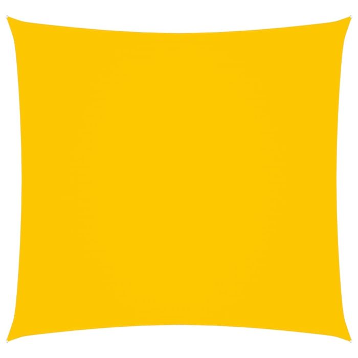 Sunshade Sail Oxford Fabric Square 6x6 m Yellow