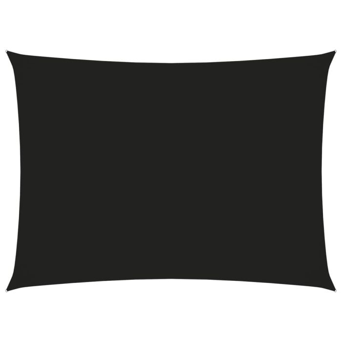Sunshade Sail Oxford Fabric Rectangular 3x4.5 m Black