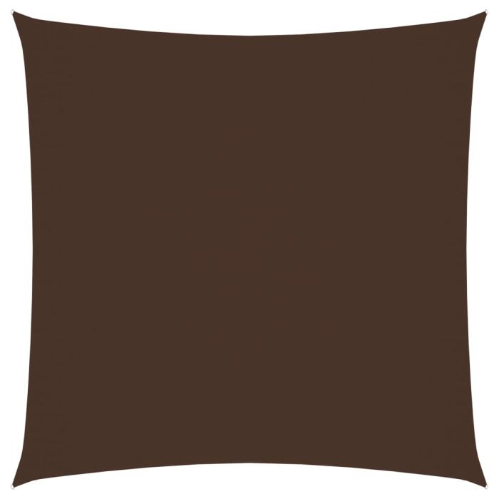 Sunshade Sail Oxford Fabric Square 6x6 m Brown