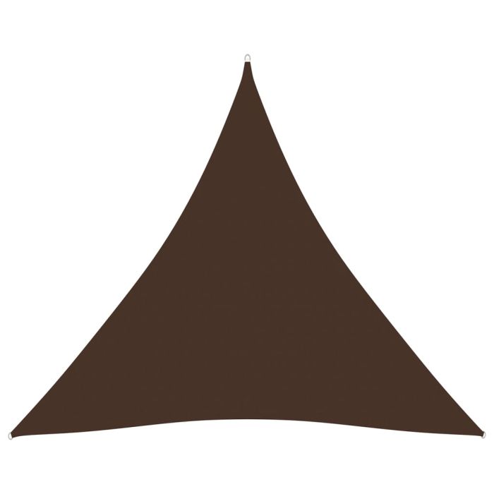 Sunshade Sail Oxford Fabric Triangular 3x3x3 m Brown
