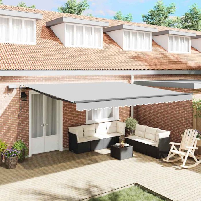 ELBRO Awning Frame Manual Anthracite 450x350 cm Aluminium