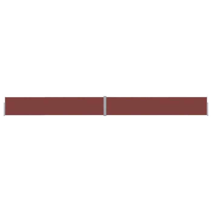 Patio Retractable Side Awning 140x1200 cm Brown