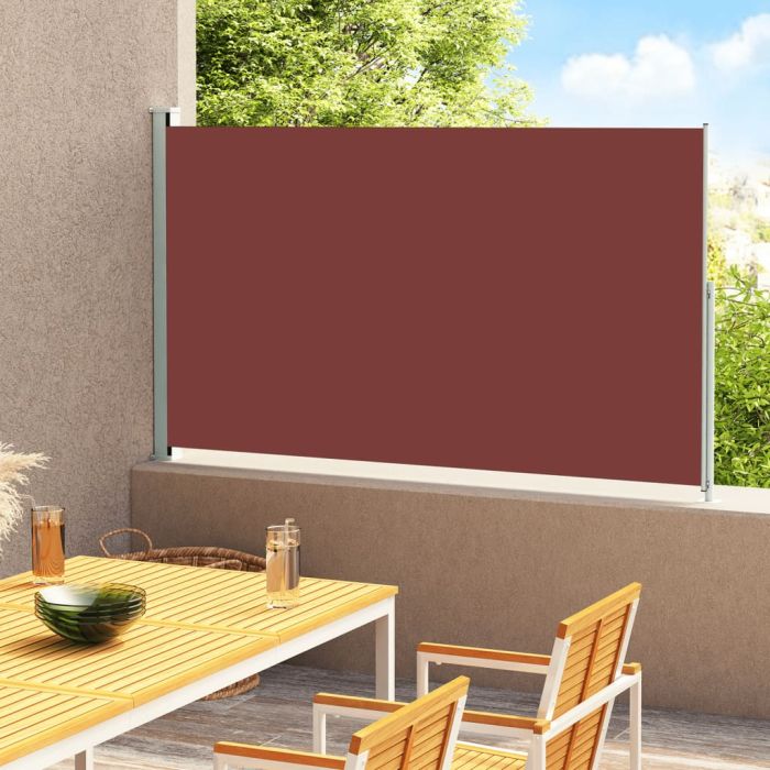 Patio Retractable Side Awning 180x300 cm Brown