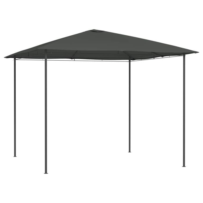 Gazebo 3x3x2.6 m Anthracite 160 g/m2