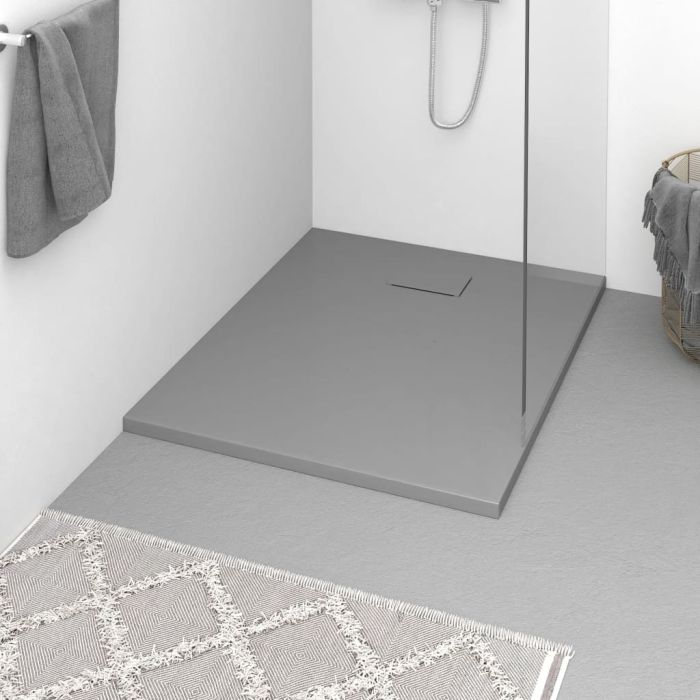 Shower Base Tray SMC Grey 100x80cm