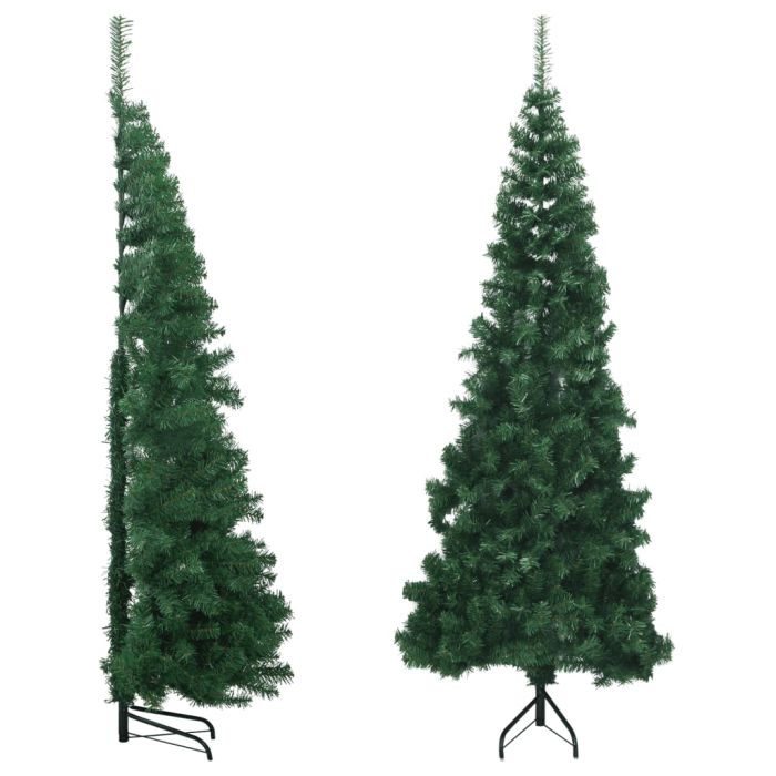 NIVLEN Corner Artificial Christmas Tree Green 240 cm PVC