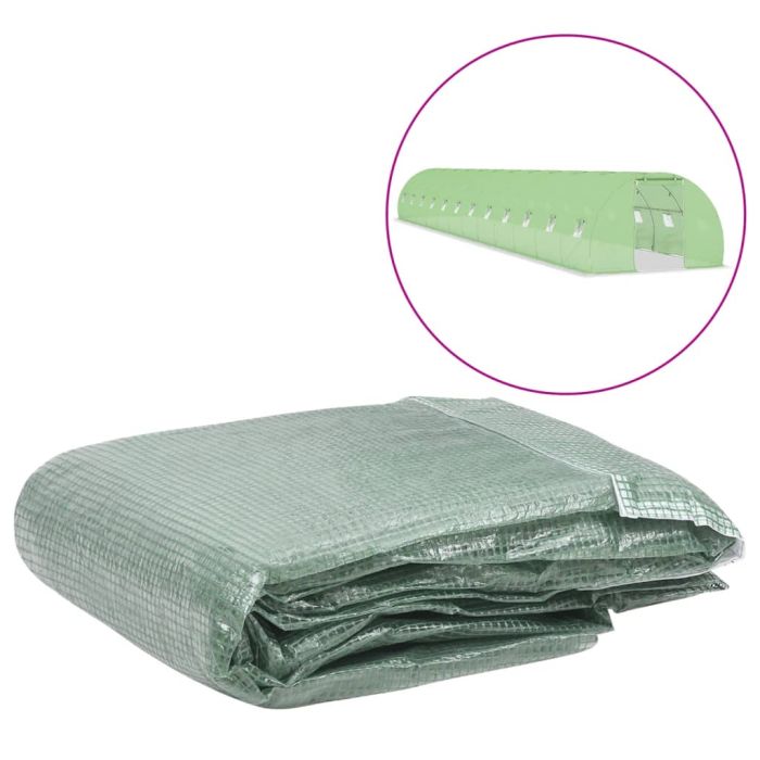 Greenhouse Replacement Cover (54 m2) 300x1800x200 cm Green