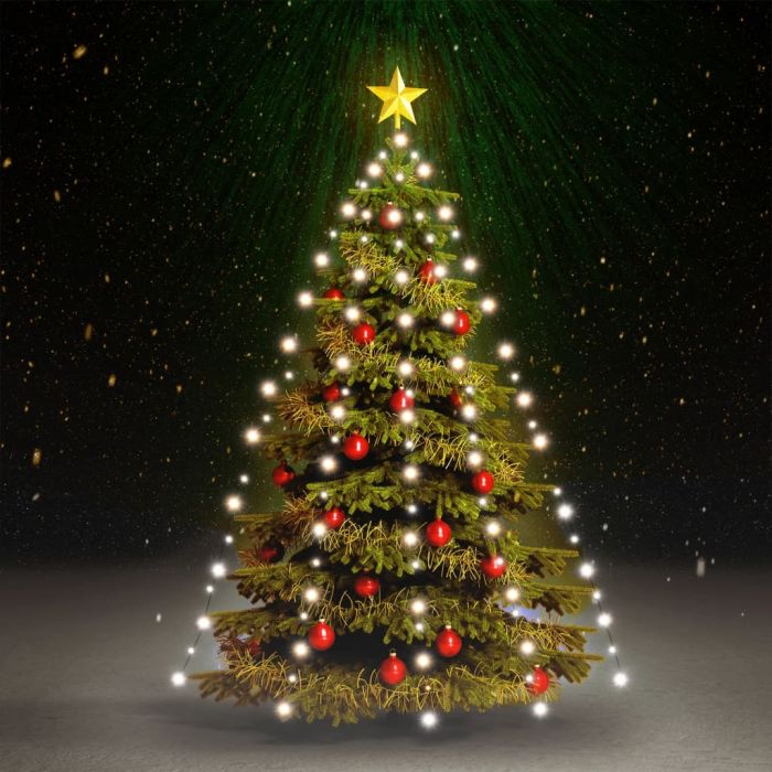 Faune Christmas Tree Net Lights with 210 LEDs Cold White 210cm