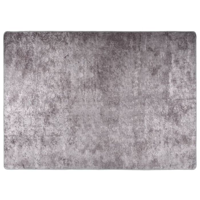 Rug Washable 120x180 cm Grey Anti Slip