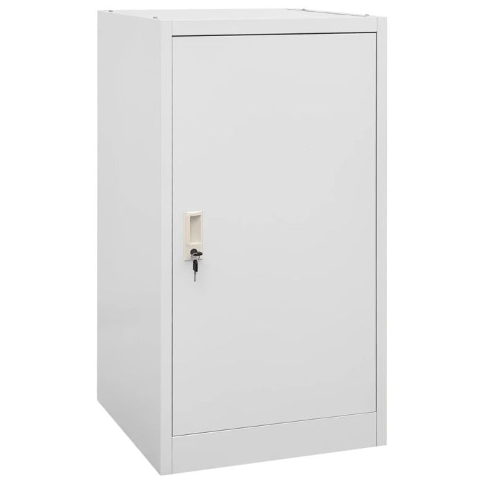 Saddle Cabinet Light Grey 53x53x105 cm Steel