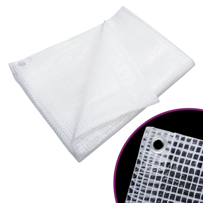 Leno Tarpaulin 140 g/m2 8x12 m White