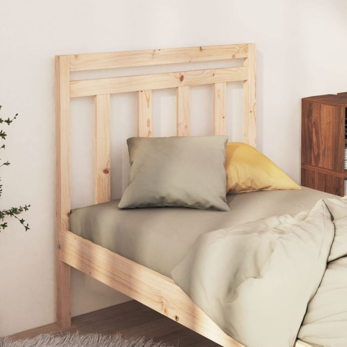 Bed Headboard 81x4x100 cm Solid Wood Pine