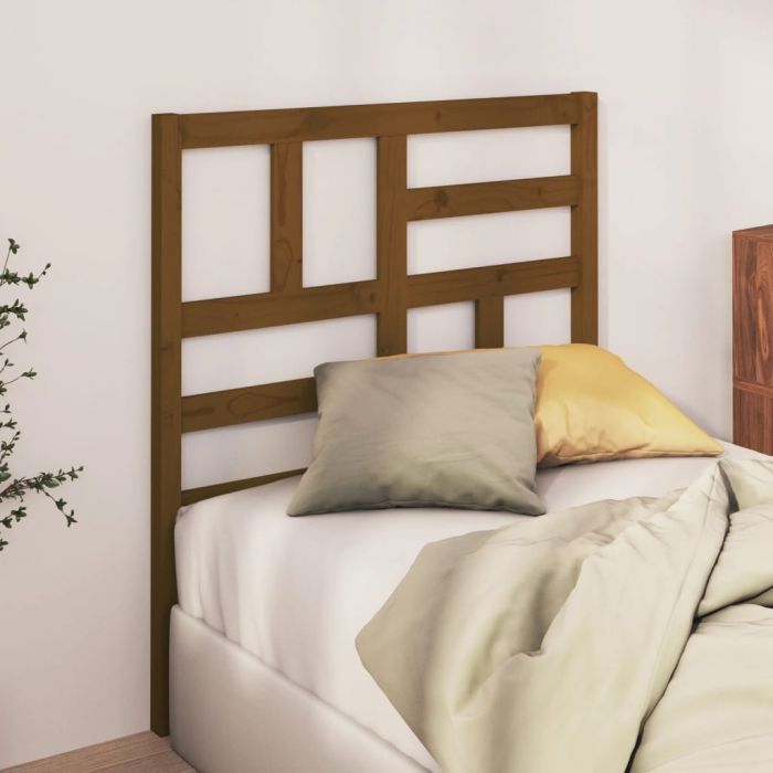 Bed Headboard Honey Brown 96x4x104 cm Solid Wood Pine
