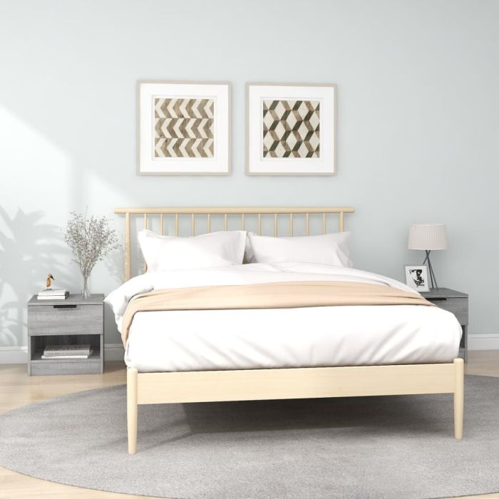 Bedside Cabinets 2 pcs Grey Sonoma Engineered Wood - Zhen