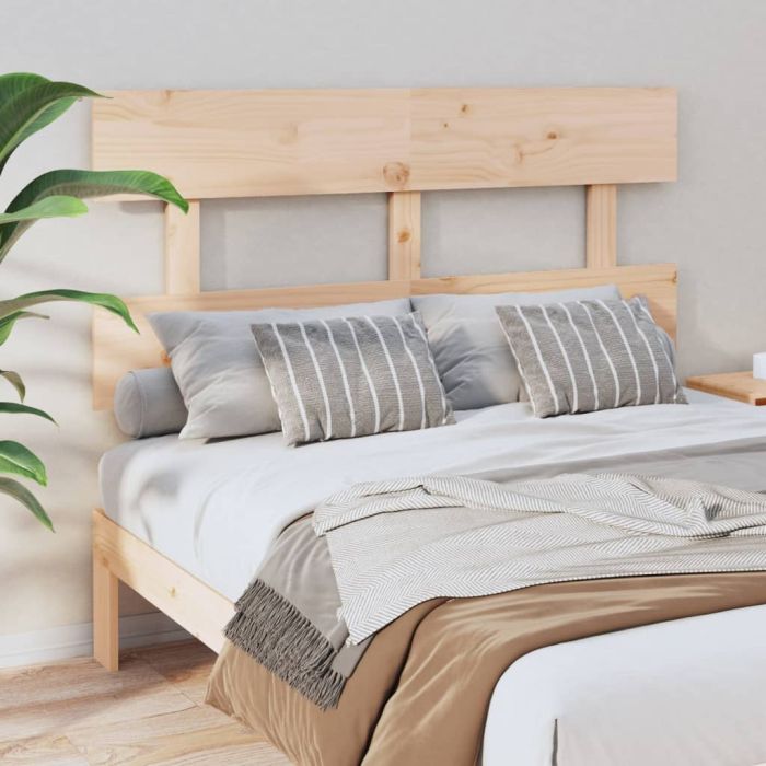 Bed Headboard 124x3x81 cm Solid Wood Pine