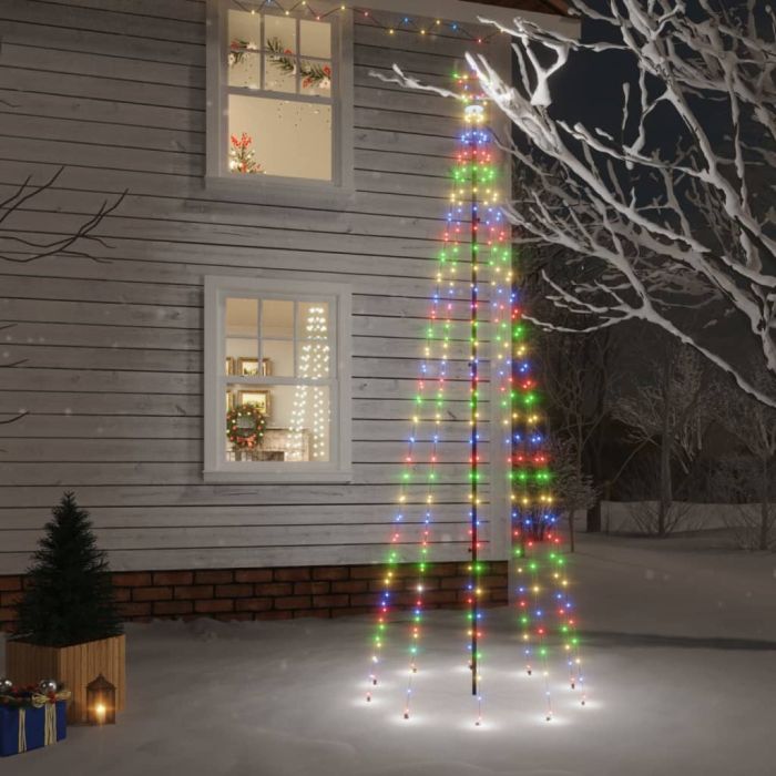 Faune Christmas Tree Spike Colourful 310 LEDs 300cm
