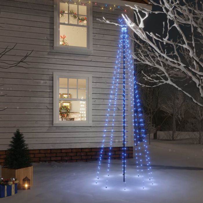 Faune Christmas Tree Spike Blue 310 LEDs 300cm