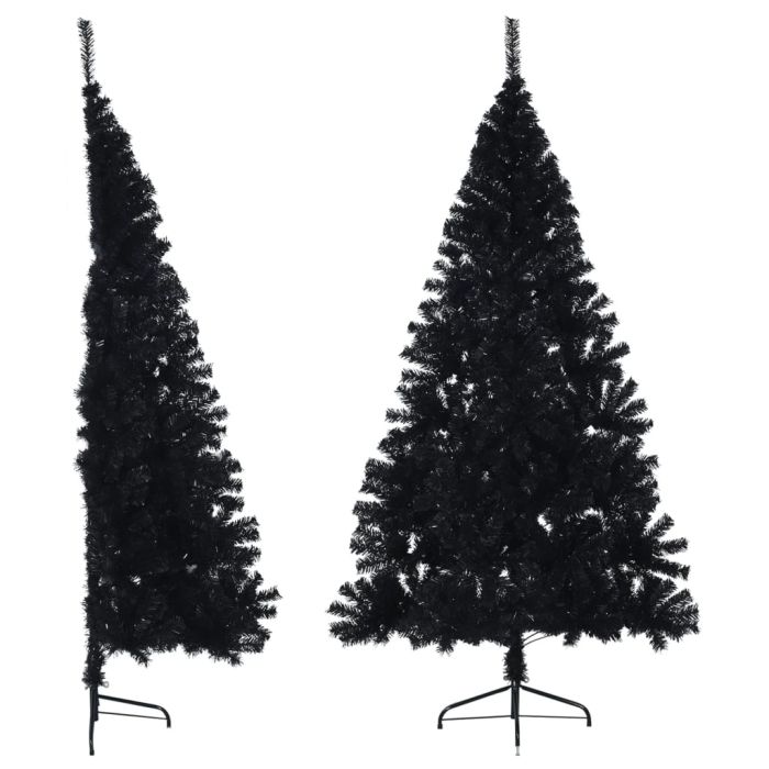 Liro Artificial Half Christmas Tree Stand Black 240cm PVC