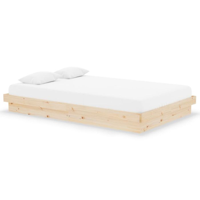 Bed Frame Solid Wood Pine 120x190 cm 4FT Small Double