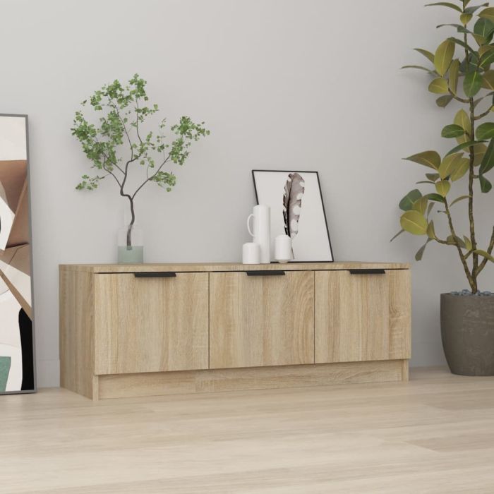 TV Cabinet Sonoma Oak 102x35x36.5 cm Engineered Wood