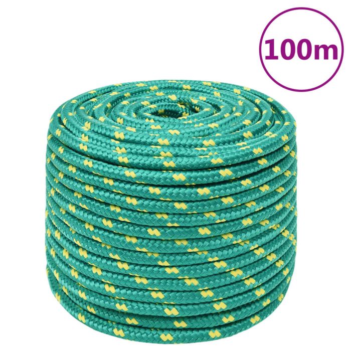 Boat Rope Green 12mm 100 m Polypropylene
