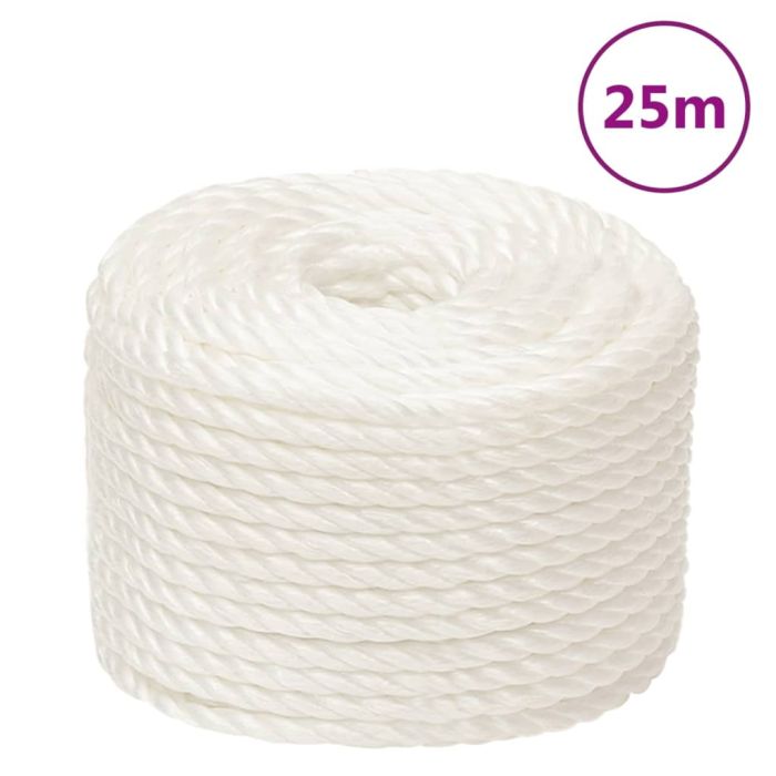 Work Rope White 14mm 25 m Polypropylene