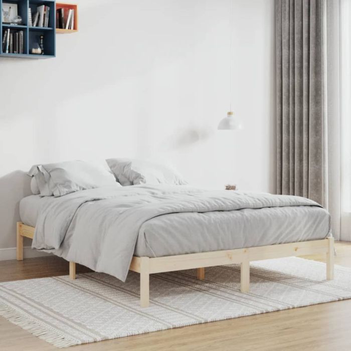 Bedframe 152x203cm Solid Wood Pine Queen